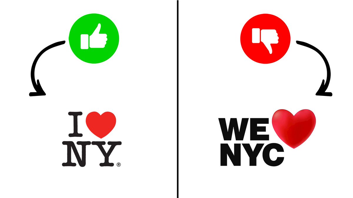 KornHynes's tweet photo. The greatest city in the world now has the worst logo in the world.

#Glaser #NY #logo https://t.co/jpVdqczJFY