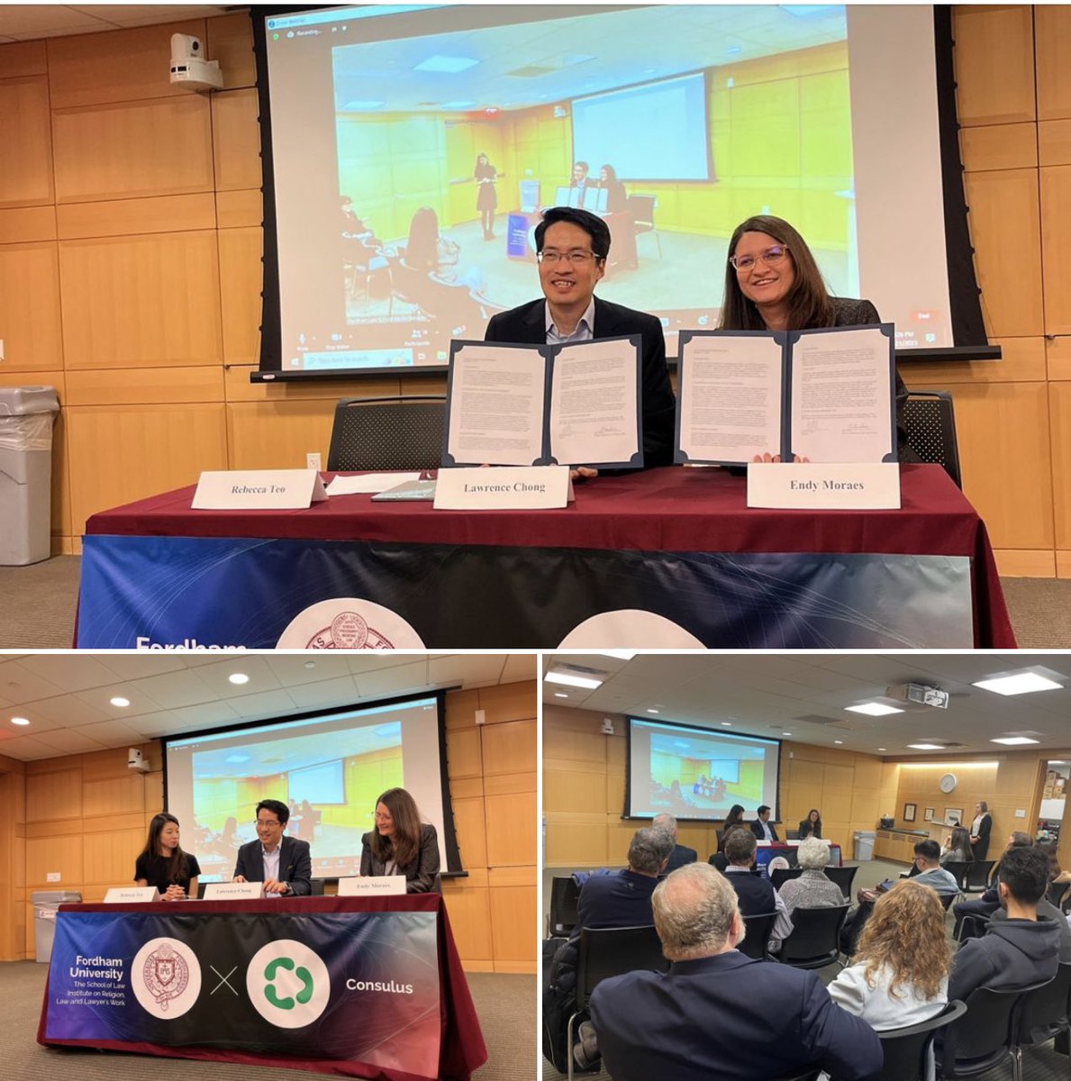 LawrenceChong_'s tweet photo. Great to be beginning this adventure with Fordham university to be empowering a generation of future resilient persons in a distruptive world. We will be rolling out formation programs about purpose and unity and creating impact initiatives for a united world. #consulus https://t.co/DGxbdGdIUM