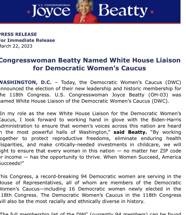 Congratulations to our <a href="/ColumbusLinks/">Columbus Links</a> member <a href="/RepBeatty/">Rep. Joyce Beatty</a> #linksinc #calinks