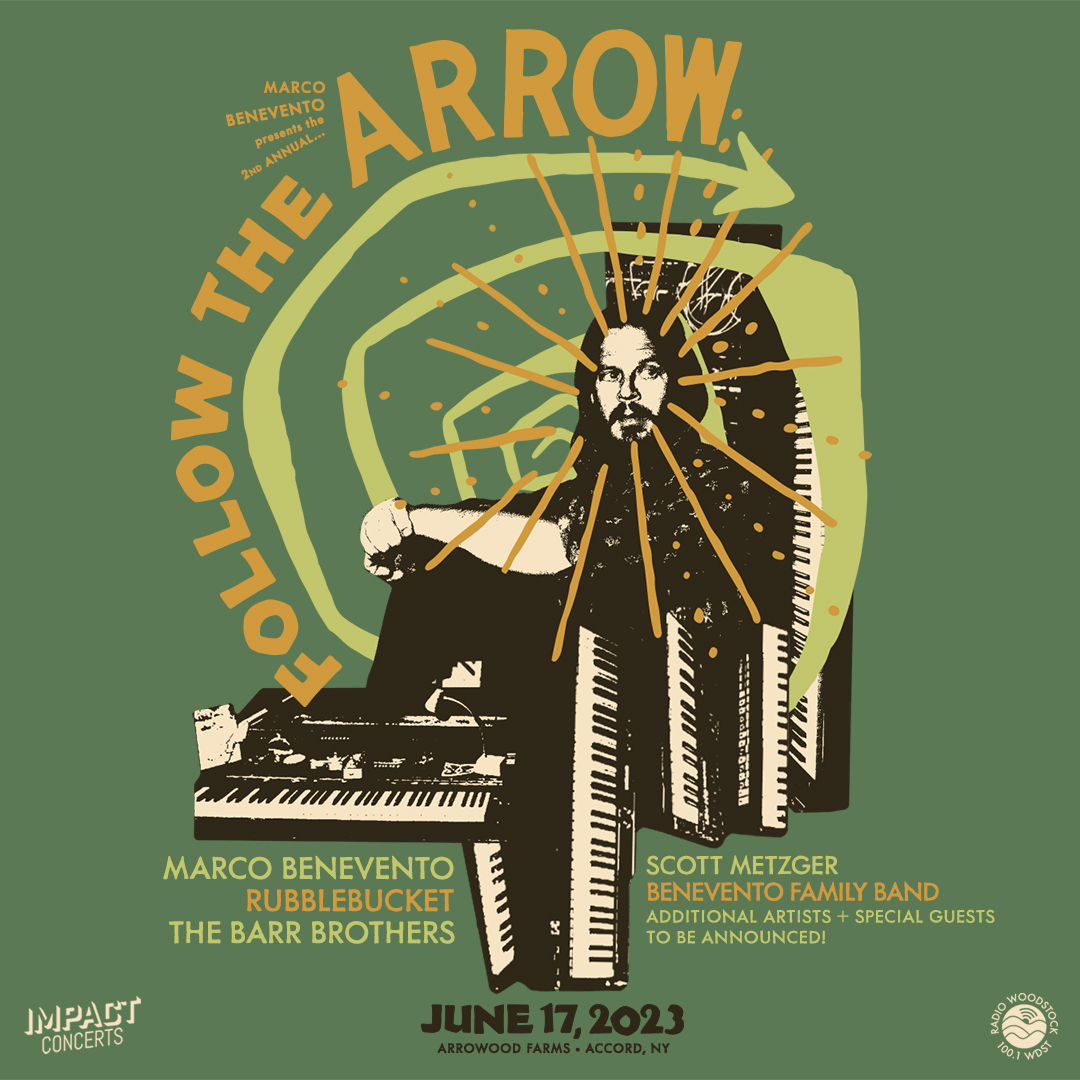FOLLOW THE ARROW returns! 🏹 We're back at Arrowood Farms on Saturday, June 17 for our second festival! The first round of artists announced to perform include <a href="/Rubblebucket/">rubblebucket</a> <a href="/thebarrbrothers/">The Barr Brothers</a> <a href="/_scottymetz_/">scott metzger</a> Tix go on-sale this Friday at 10am ET 🔜 impactconcerts.tixr.com/followthearrow Yeah baby!