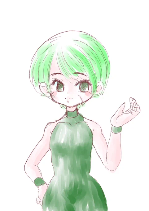今日の夜のお絵描き 
