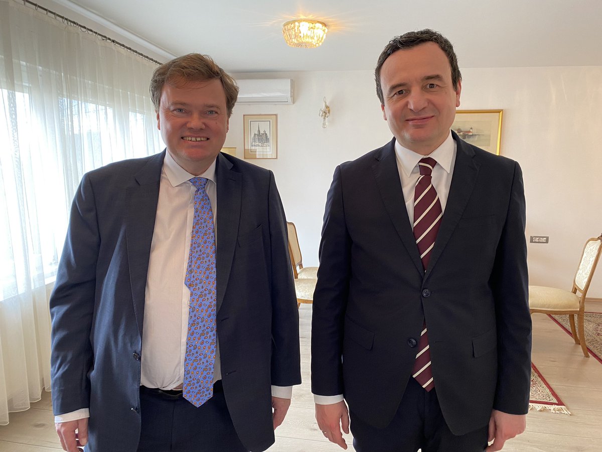 Had an extensive meeting with Prime Minister <a href="/albinkurti/">Albin Kurti</a> inter alia discussing Dialogue between #Kosovo  &amp; #Serbia as well as the excellent bilateral relations existing between Kosovo &amp; #Austria and bilateral projects. #AustriainKosovo <a href="/MFA_Austria/">MFA Austria</a> @ADCinKosovo