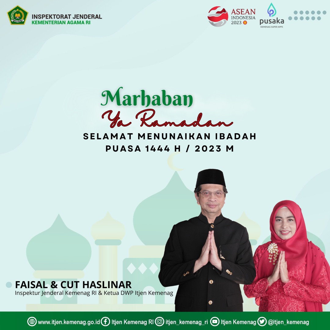 Marhaban ya Ramadan

Selamat menjalankan ibadah di bulan Ramadan 1444H