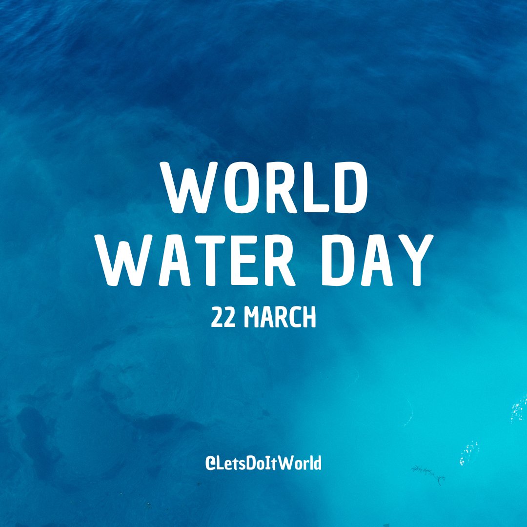 Happy #WorldWaterDay, everyone! 💧

Today is a day to celebrate the importance of water in our lives and to raise awareness about the challenges we face in protecting this precious resource. 🌊

It's time to do #WaterActions every day!