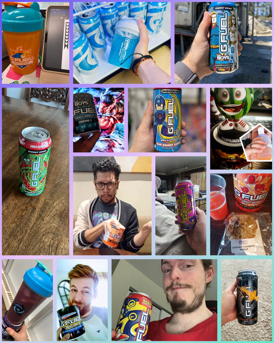 sunsfan0088's tweet photo. 15 📸NEW RECORD! This is a collage picture that we have been doing for about 6 weeks now! 
Anyone can join in next Tuesday! 

#gfuel #gsquad #Together @GFuelEnergy https://t.co/HaBgUOlE4H