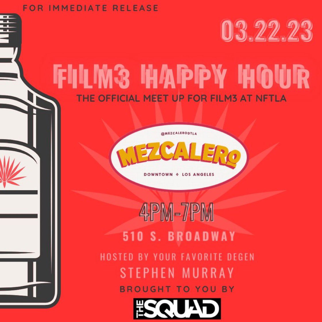Hope everybody in the #Film3 LA family can join us for some fun, conversations and discounted drinks this evening! Let’s celebrate our community which out here changing the world for creators! #NextWaveCinema