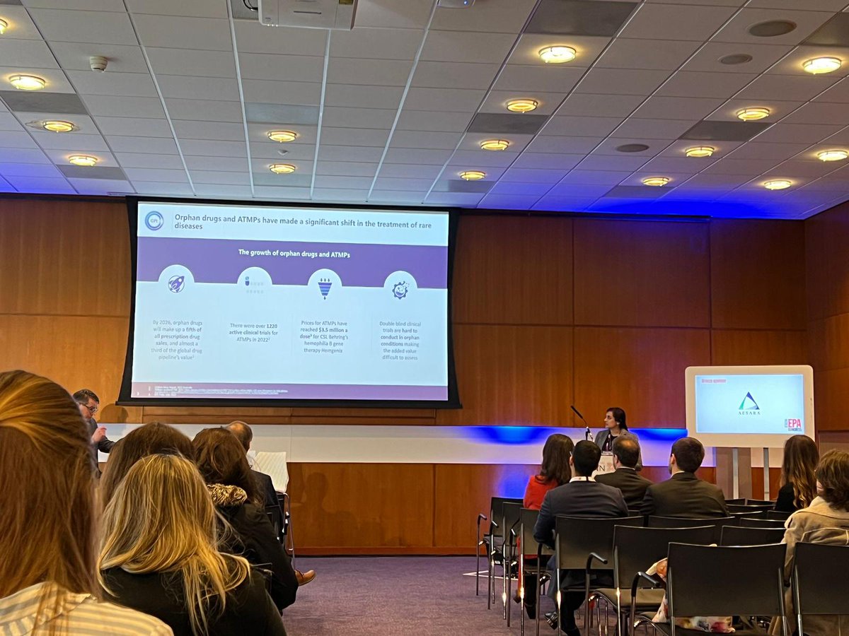 PricingGlobal's tweet photo. Is the industry keeping up with rapid innovation? GPI CEO, Preeti Patel deep dived into predictive insights as a new and ground-breaking approach to solve the orphan drug pricing problem! 

🤝 You can reach out to our speaker Preeti Patel at Stand 15! 

#WorldEPACongress https://t.co/mft5afepuw