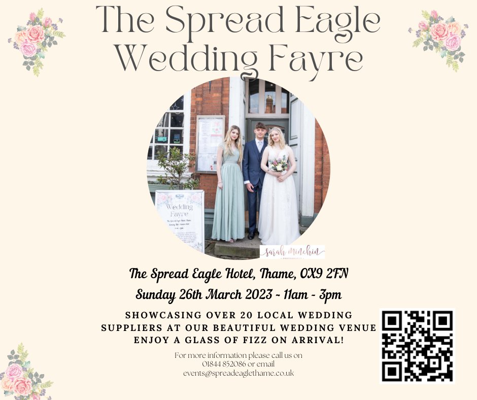 Looking to get #married in the near futre #recentlyengaged  This Sunday 26 March <a href="/SpreadEagleOxon/">The Spread Eagle</a> <a href="/thametown/">Thame</a> #Oxfordshire #buckinghamshire #weddingfayre @hitchedcouk <a href="/WeddingDates/">WedPro By WeddingDates</a> 11am to 3pm - register on line