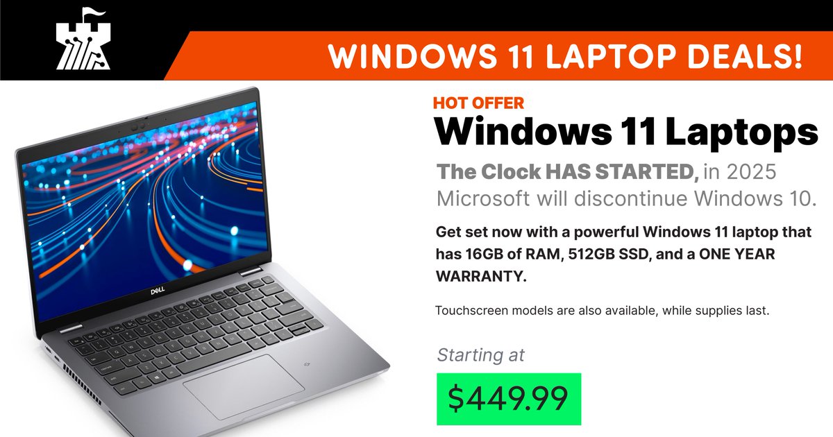 TechCastleKY's tweet photo. Get ahead of the Windows 11 curve with these great deals! https://t.co/iADkDQgzSg