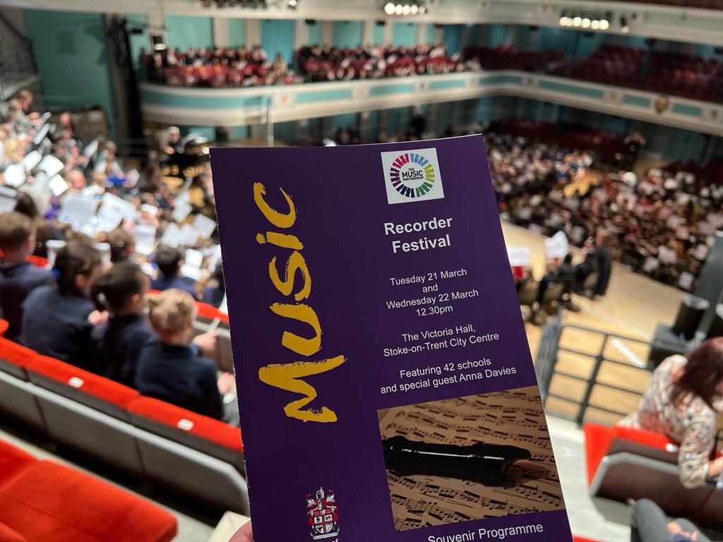 Congratulations everyone! A fabulous concert 🎶🎉🌟#RecFest23 @SoTCityCouncil @emsstaffs @tmpartnership @StokeLearning @StokeCreates @StokeCEP @BurnwoodCSchool @CarmountsidePri @HarpfieldST4 @HempstallsA @MeirHeathPS @milton_primary @OLOG_CA @sandford_hill