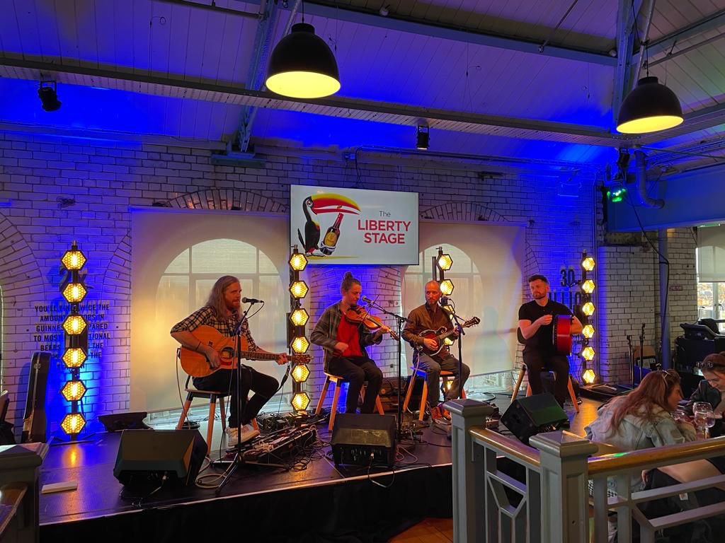 High_Res_'s tweet image. Once a year, the home of the black stuff goes green. 
Our Lighting Designer, Mark Galione, oversaw the addition of extra lighting to #GuinnessStorehouse to enhance visitor experience during the 4 day Patricks Day festival at @homeofguinness! 
Thanks @jbeireland for involving us