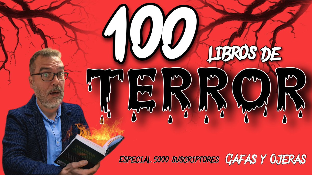 Ustedes lo han querido. Muchas gracias, de corazón, por todo el apoyo y cariño que me dan.

Mis 100 libros favoritos de terror.

youtu.be/2NB26pdOLF4