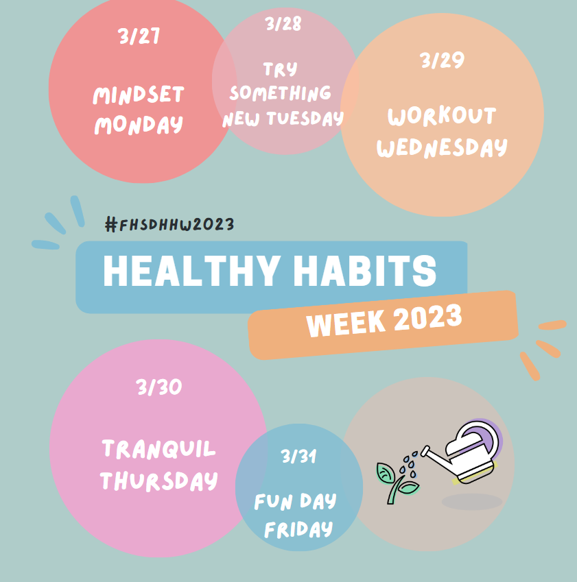 beescounselor's tweet photo. Thanks @ArcherCounselor for creating this great visual for next week's Healthy Habits Week!  It's so fun collaborating as an elementary school counseling team to provide a interactive and educational week of things that keep our minds, bodies and feelings healthy! @summitbees https://t.co/QrjC3Nqpod