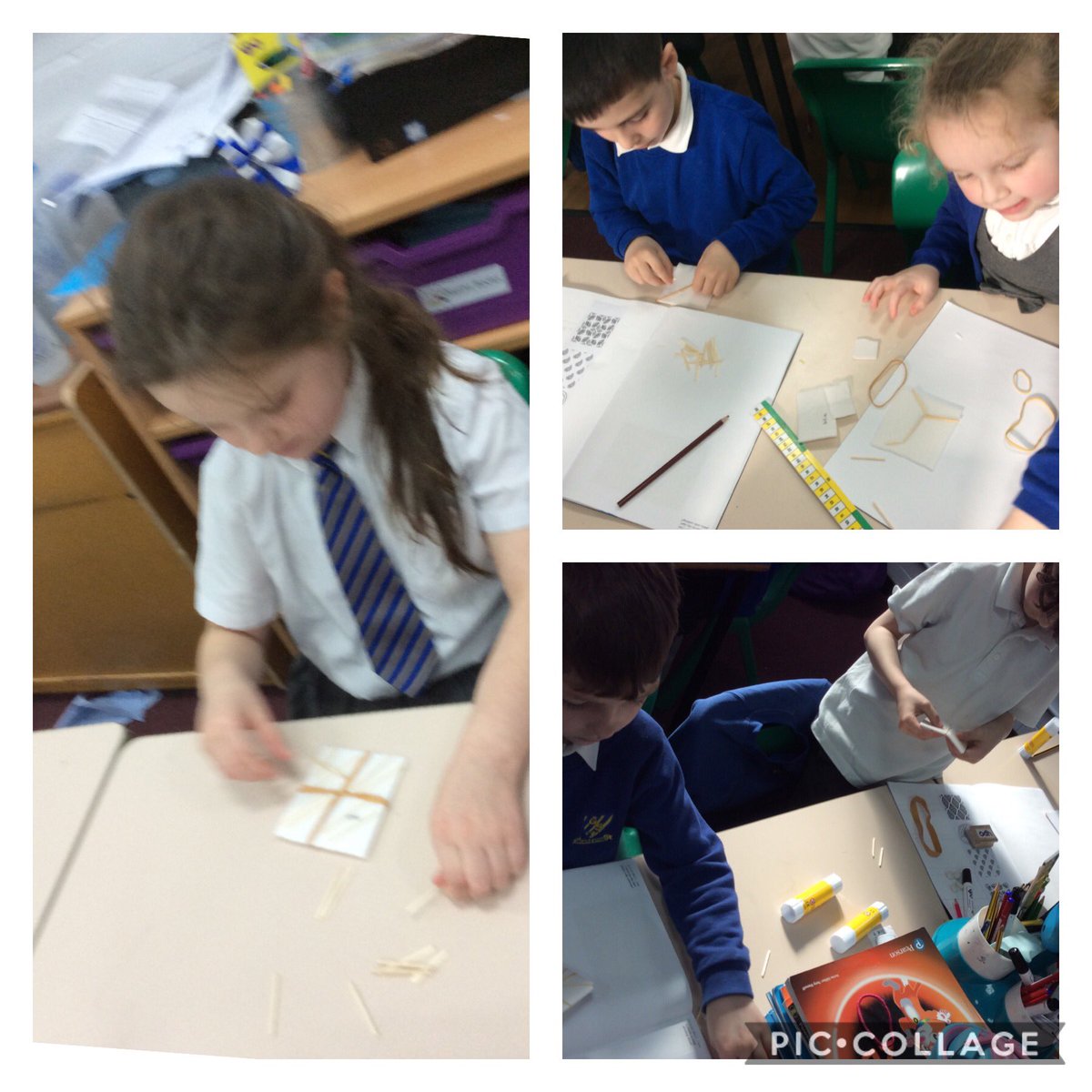 GSPSNewZealand's tweet photo. A brilliant art lesson creating Indian Relief Blocks to print on our tie dyed fabric. #gspsart @GwladysStPrim https://t.co/ZCg7iJ5YgG