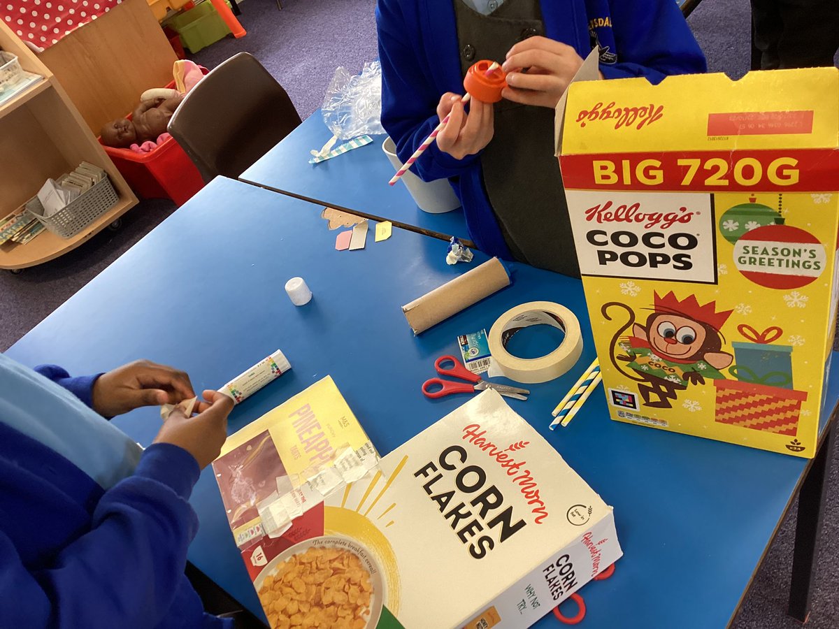 RavensdalePS's tweet photo. Resilience at its finest in year 2 this afternoon. Imagine being asked to design a state-of-the-art parrot enclosure for a pirate ship, and then being given a load of junk to bring it to life! Amazing creativity, cutting and joining skills year 2, well done. #RPSY2 #RPSDT https://t.co/qQ36kBU8U6