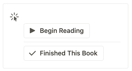 _Zotion's tweet photo. My first two @NotionHQ buttons... They change the Status and Start/End Date 📚 https://t.co/rSPYZHLiQC
