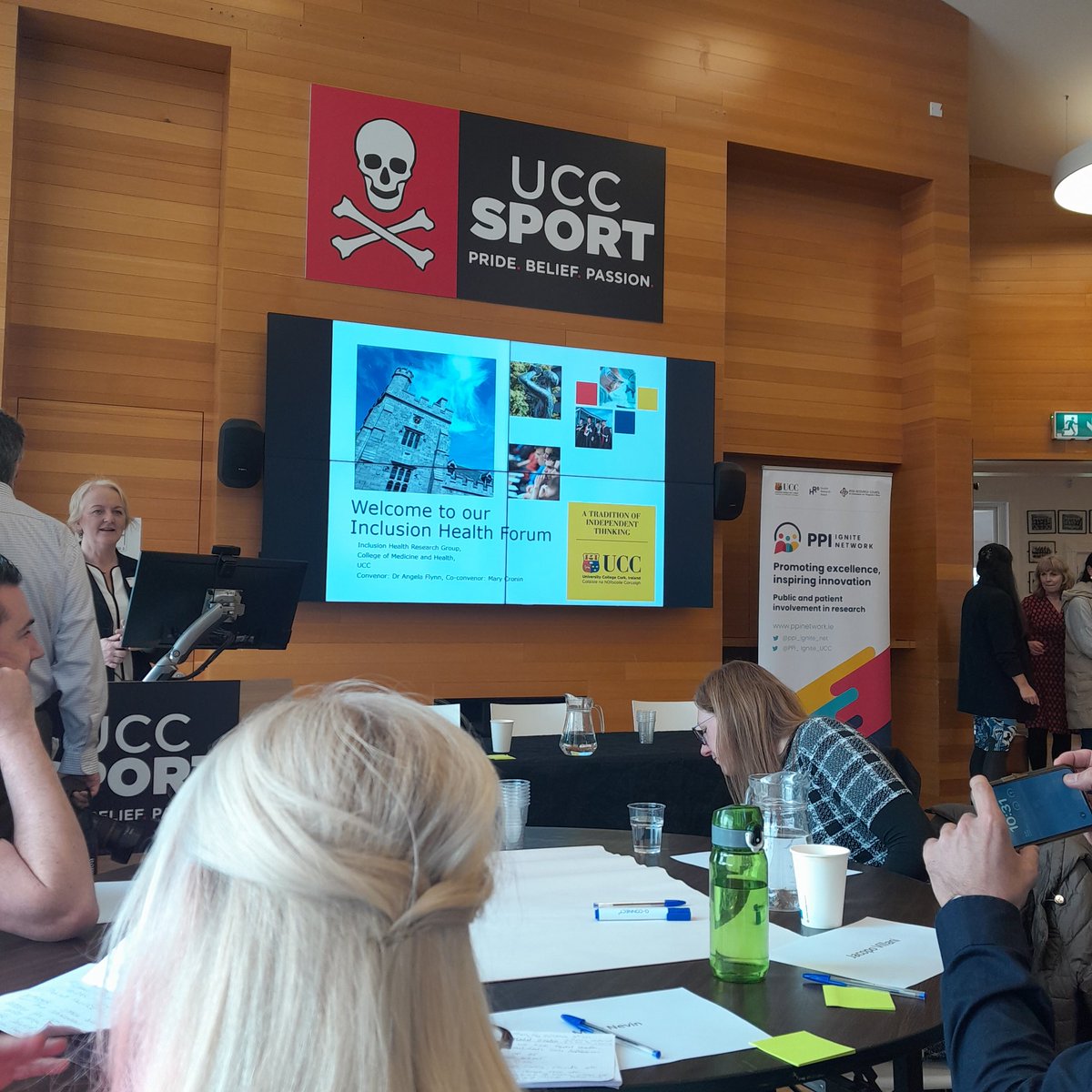 AoifeDilworth's tweet photo. Great discussions & networking from today's #inclusionhealthucc supported by @PPI_Ignite_Net @MardykeArenaUCC
Loved the graphic conversation piece ๐ #drawsome https://t.co/cFgW94ipTV