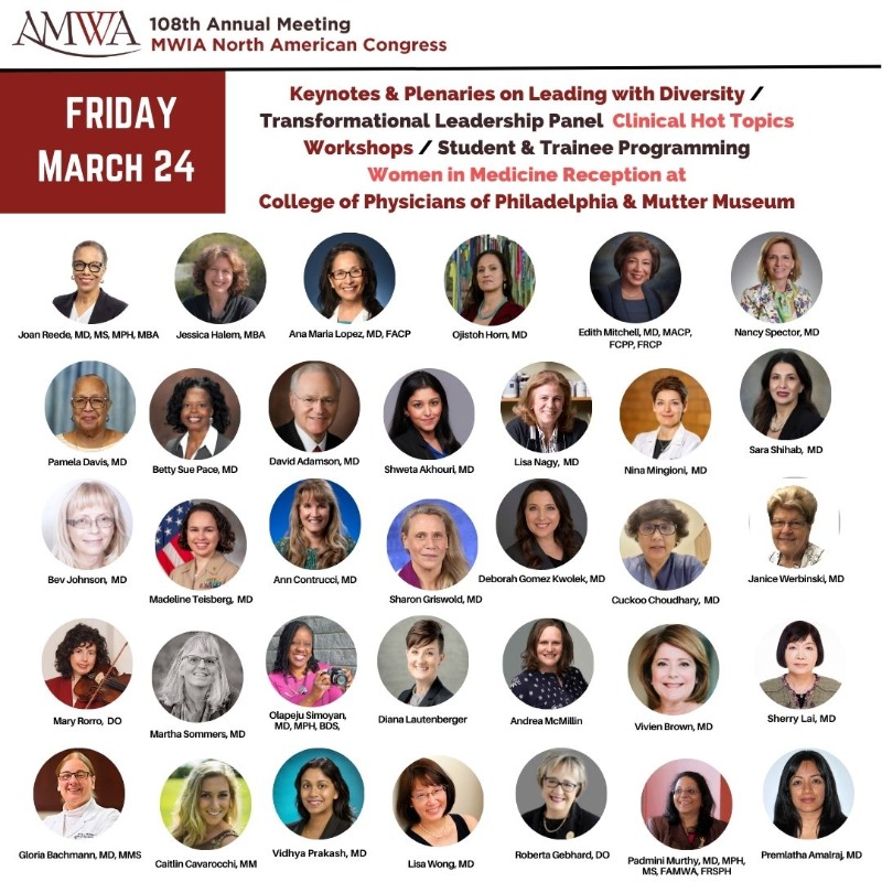 AMWADoctors's tweet photo. #AMWA2023 - Unlike any other Medical Conference! 
108 year legacy of advancing #WomenInMedicine

Options for Joining: https://t.co/ipo7dRWF46
- Full Mtg - in Philly or VIRTUAL
- Friday Reception Only
- Gala Only - in Philly or VIRTUAL
- Innovation Challenge Party Only
#MedTwitter