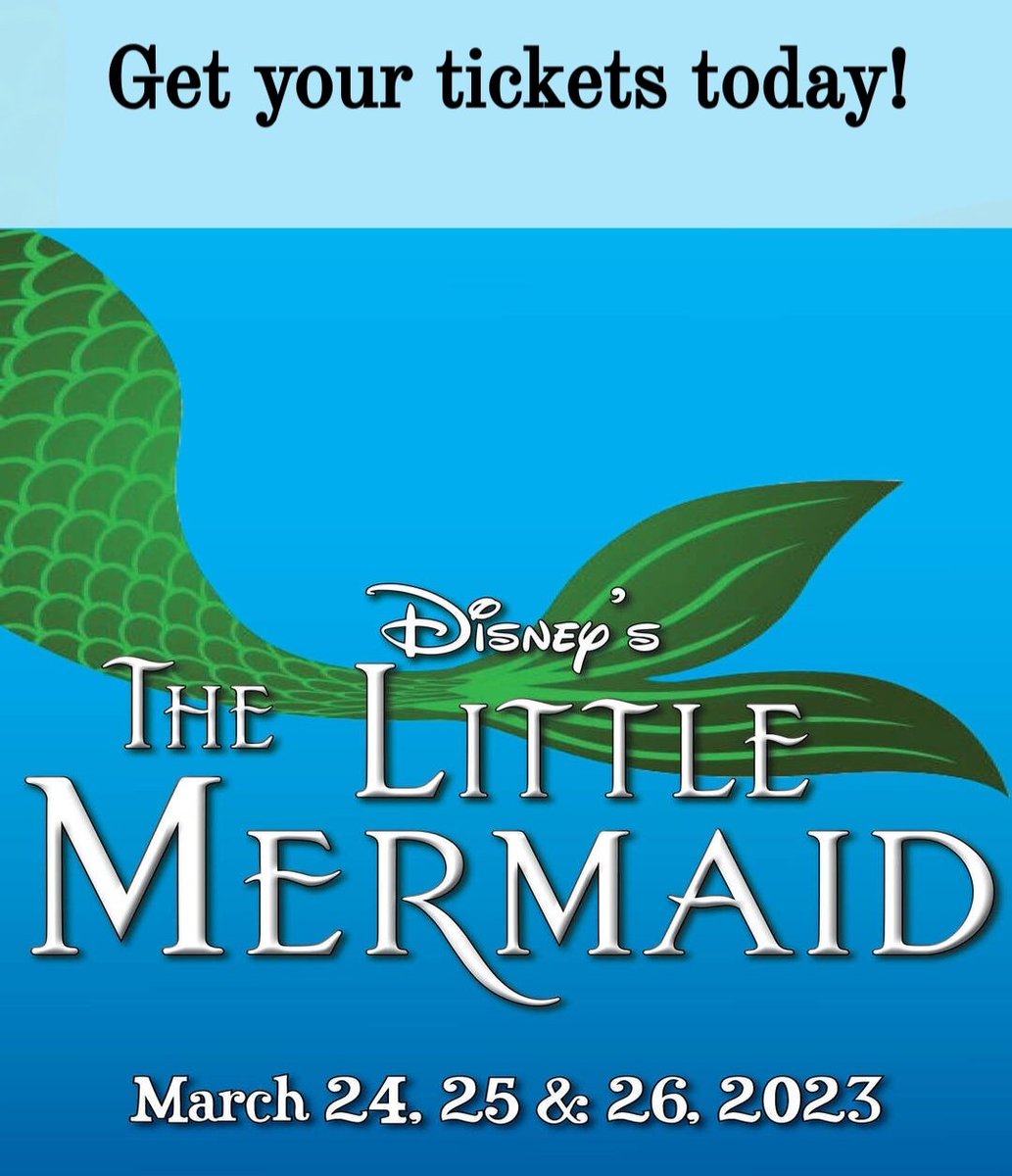 🐟🧜‍♂️ Get your tickets!! 🧜‍♂️🐟 
Break a leg Maumee!! 💜💛 <a href="/MaumeeHSDrama/">Panther Productions</a> #PantherFamily #WeAreMaumee 
🎟👇
maumee.hometownticketing.com/embed/all?dept…