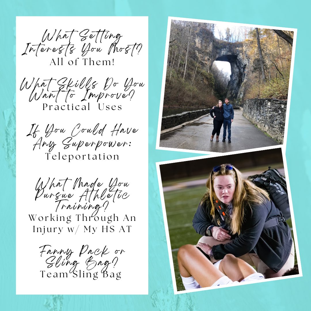 FCPS_ATP's tweet photo. Today’s Spotlight 2/3: @SU_MSAT Katy Allwine!

📍Current Site: Westfield HS
🌎Hometown: King George, VA
📚Undergrad School: @ShenandoahU 
👨🏻‍🎓Undergrad Degrees: BS in Exercise Science

#NATM2023 #theresanATforthat https://t.co/5p0WSRuwBH