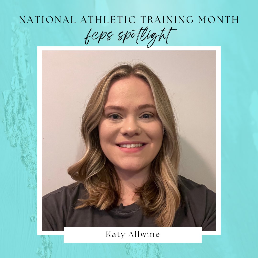 FCPS_ATP's tweet photo. Today’s Spotlight 2/3: @SU_MSAT Katy Allwine!

📍Current Site: Westfield HS
🌎Hometown: King George, VA
📚Undergrad School: @ShenandoahU 
👨🏻‍🎓Undergrad Degrees: BS in Exercise Science

#NATM2023 #theresanATforthat https://t.co/5p0WSRuwBH