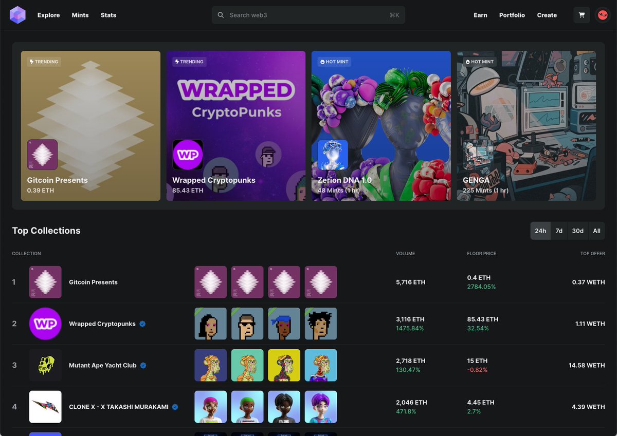 mmorrissey0's tweet photo. Leads me to the idea of a marketplace that behaves a bit like a horizontal marketplace and a bit like a dapp store for nft actions

- minting data from mint dot fun
- secondary from Reservoir
- creator tools from Zora
- aggregated token and collection actions
- ??? https://t.co/R8wiLaNsbZ