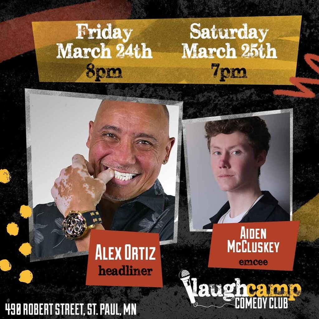 Come see Alex Ortiz at Laugh Camp Comedy Club on March 24 and 25! Labeled the 'Boriqua Beast Of Comedy,' Alex Ortiz is one of the fastest rising stars in the comedy world today. Along with working comedy clubs around the world, and his many TV appearance… instagr.am/p/CqGEXv9ONz-/