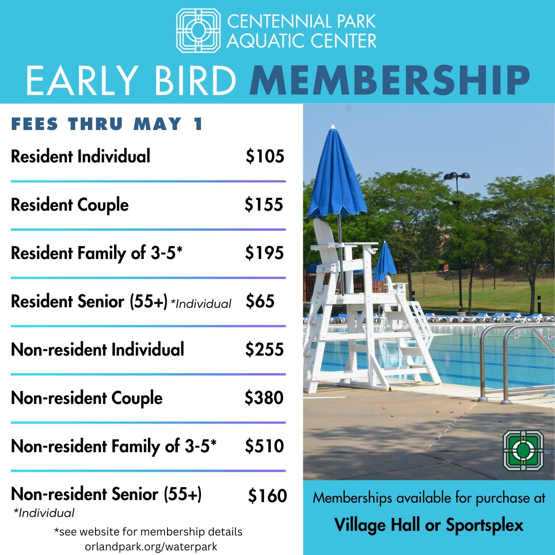 Orland Park Recreation on Twitter "Dive into summer early by