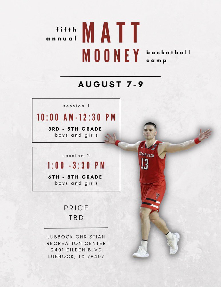Matt_M_Mooney's tweet photo. Registration for my fifth annual camp will be open early April! Also, excited to host my first invite only elite camp for high schoolers, where we will teach the game at a high level, breakdown film, and use our coaching connections to get guys to the next level! Stay tuned 🙌🏼 https://t.co/i8pNDn6BIA