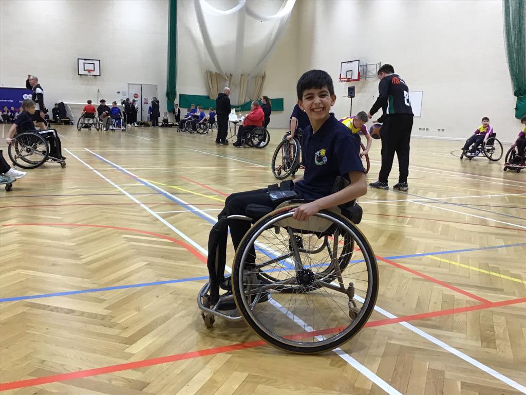 easterside_a's tweet photo. The wheelchair basketball 🏀 tournament is underway!!! Good luck Easterside Academy #EastersideValues #EastersideActive #EastersideSport https://t.co/heZU9e3J3t