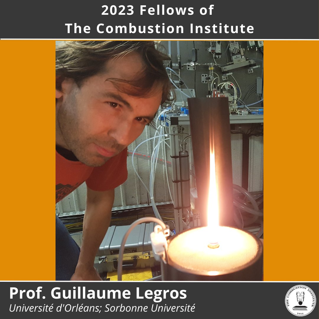 The Combustion Institute (@combustion_intl) on Twitter photo Today's #CIFellows spotlight is on Prof. Guillaume Legros of <a href="/Univ_Orleans/">Université d'Orléans</a> and <a href="/Sorbonne_Univ_/">Sorbonne Université</a> for "distinguished and collaborative contributions to the physics of fire, emphasizing soot production to control spread mitigation and detection."
#TheCombustionInstitute #CIAwards Today's #CIFellows spotlight is on Prof. Guillaume Legros of <a href="/Univ_Orleans/">Université d'Orléans</a> and <a href="/Sorbonne_Univ_/">Sorbonne Université</a> for "distinguished and collaborative contributions to the physics of fire, emphasizing soot production to control spread mitigation and detection."
#TheCombustionInstitute #CIAwards