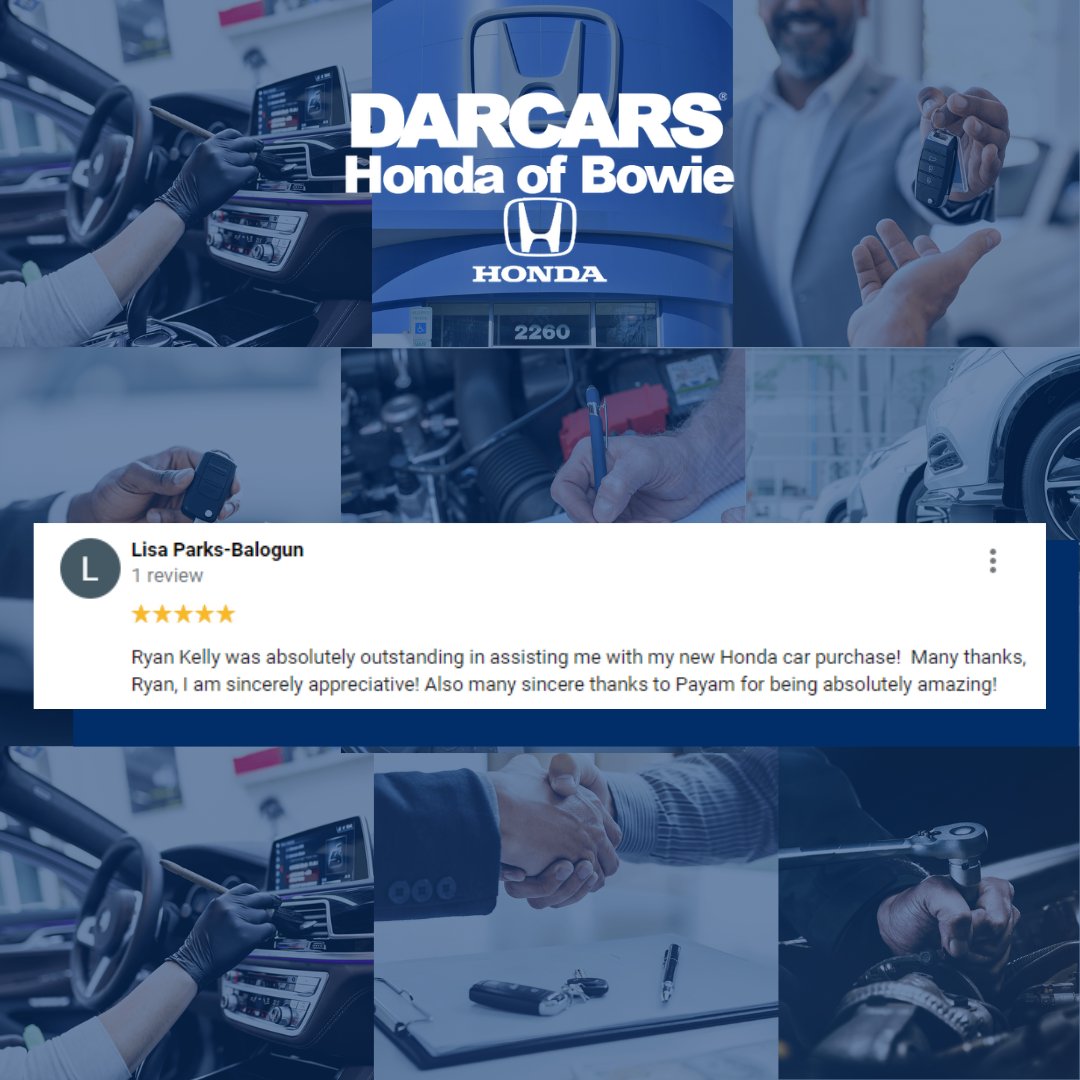 darcarshonda's tweet photo. Read what some of our customers are saying about their DARCARS experience. https://t.co/giyn6VBK8E
