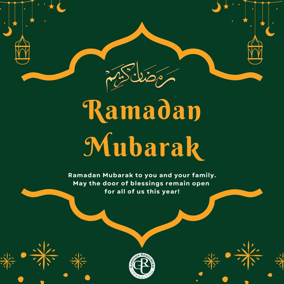 grcstaffing's tweet photo. Wishing you all a blessed and joyous Ramadan 2023! May this holy month bring you closer to your loved ones, and may your prayers be answered. Let's use this time to reflect, be grateful, and show kindness to one another. Ramadan Mubarak! #Ramadan #Ramadan2023 https://t.co/Fx2EV0zgvM