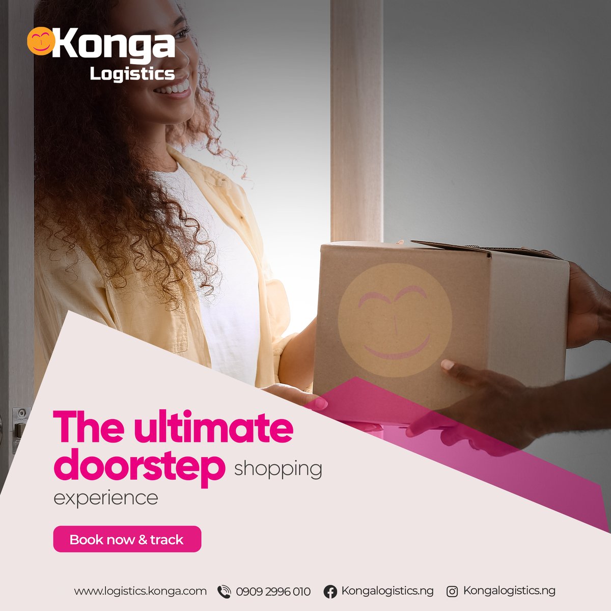 KongaLogistics's tweet photo. Experience the best doorstep delivery service. 

You can shop for your favourite items and let us get them right at your door.

Book now and track.

.
.
.
#kongalogistics #logistics #logisticsinlagos #doorstepdelivery https://t.co/b733le9eTS