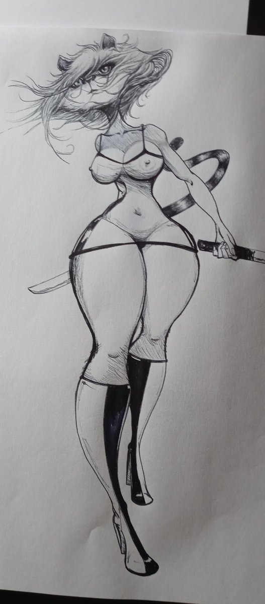 TSUBADESIGNS's tweet photo. A couple of pen sketches I had laying around Raphael, trap jaw, and some cat girl I made up....
#samples #sketches #drawing https://t.co/yf8QDPvqUq