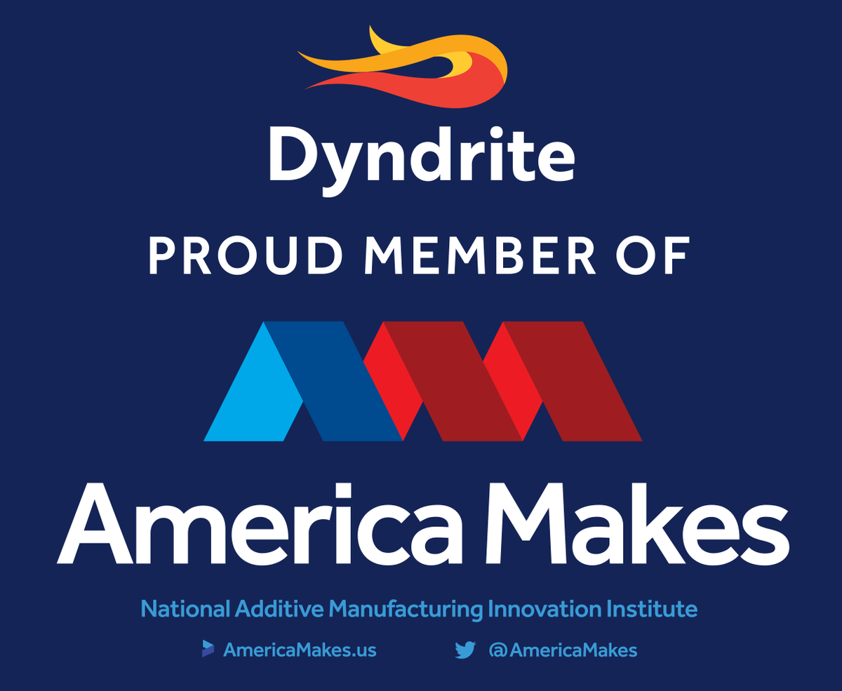 Dyndrite is a proud member of America Makes. Join us as we work to shape the future of additive manufacturing! #AmericaMakes #3Dprinting #AdditiveManufacturing #IndustryLeaders #Innovation #Technology #Dyndrite #FutureOfManufacturing