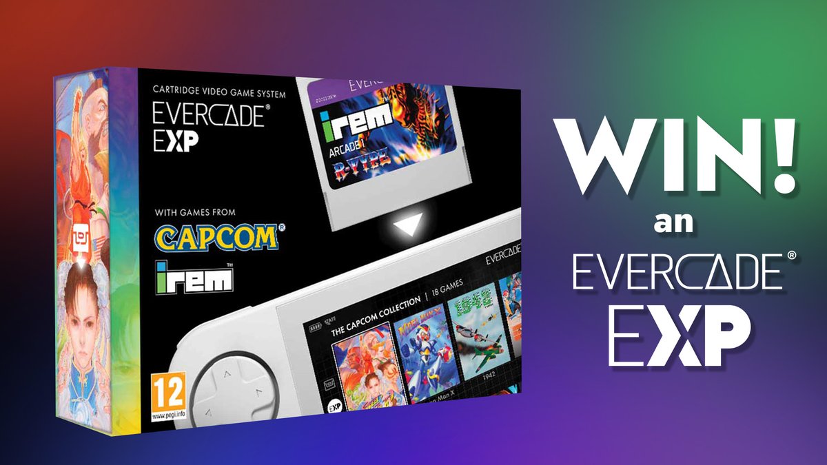It's COMPETITION TIME! We've got an Evercade EXP to giveaway to one lucky twitter fan. To enter:
Like this tweet,
Retweet this tweet,
Follow <a href="/evercaderetro/">Evercade</a> 

That's it! The competition closes March 31st at 10am GMT - and we'll be drawing a winner straight away.