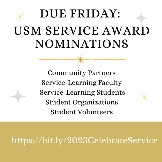 Don't forget that Celebration of Service Awards Nominations are due this Friday! Submit a short nomination at bit.ly/2023CelebrateS…