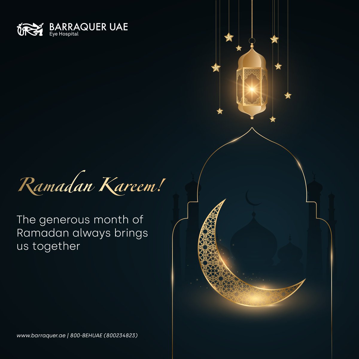 barraqueruae's tweet photo. Ramadan Mubarak to you and your precious loved ones. May this Ramadan instill us to look inward, do good deeds, and bless us with happiness.
#ramadan #fasting #ramadankareem #holymonth #holyramadan #eye #healthcare #dubai #eyehealth #Barraquer #spain https://t.co/GVRl9BJdCD