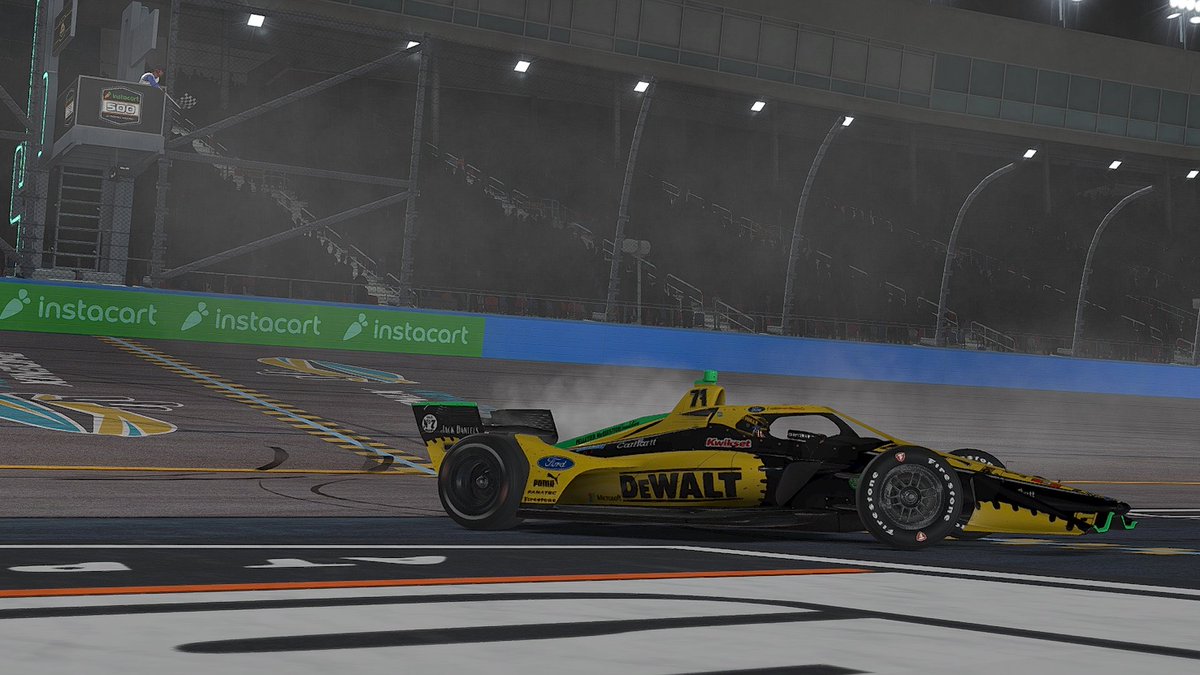 PmSimulation's tweet photo. Gael Brooks takes the checkered flag at Phoenix tonight in the Area 51 Open Wheel Series! The No. 71 played strategy and caught the yellow that would propel him victory!

It's been a good week for PMS! https://t.co/ppVfS7Aoe0