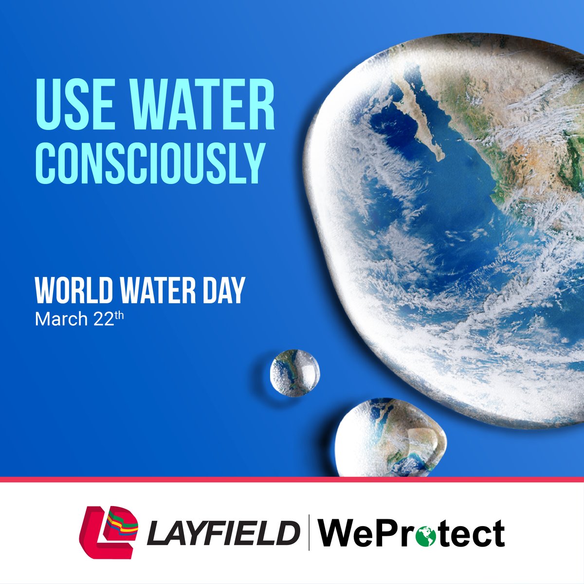 LayfieldGroup's tweet photo. #WorldWaterDay, a day to recognize the importance of water for our environment and society. Layfield is committed to protecting and preserving our planet's valuable resources. We reduce our environmental footprint by using energy-efficient processes and innovative technology. https://t.co/3ijPsE7Z29