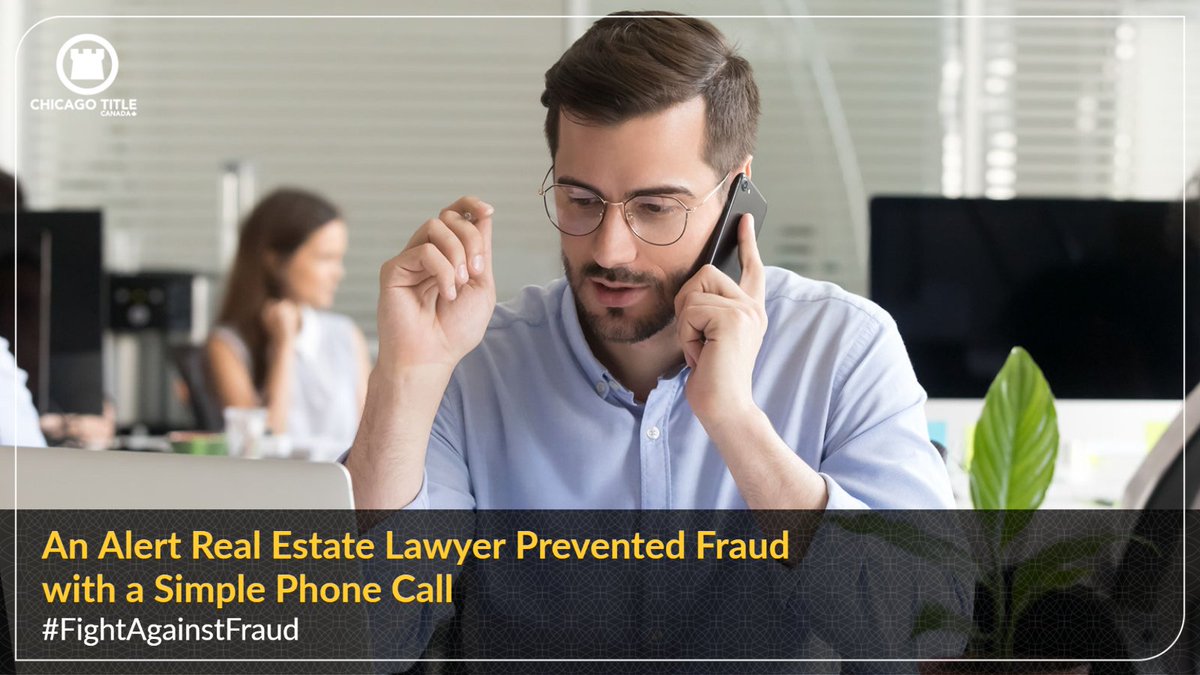 Protecting your real estate investment is crucial - read how one alert lawyer prevented fraud with a simple phone call: ow.ly/aQxr50NotPb

#realestatefraudprevention #lawyertips #protectyourinvestment