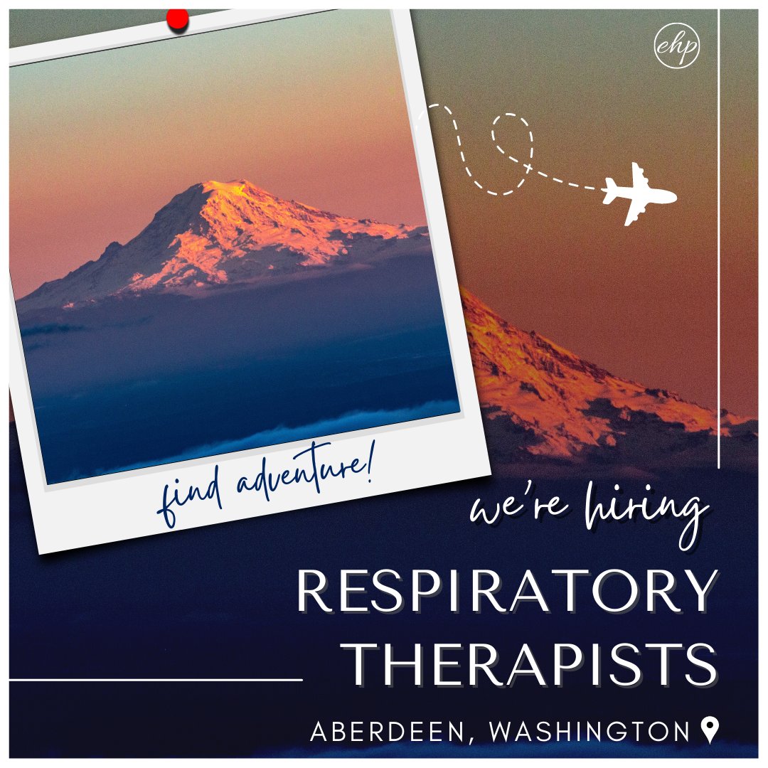 We’ve got your next adventure ready! ✈️

We’re searching for Respiratory Therapists to head to Aberdeen, WA this season. 📍

Apply now: ow.ly/iHys50Np7qA

#ExciteHealthPartners #Hiring #AlliedHealth #AlliedHealthJobs #RespiratoryTherapist #RTJobs #Washington #TravelForWork