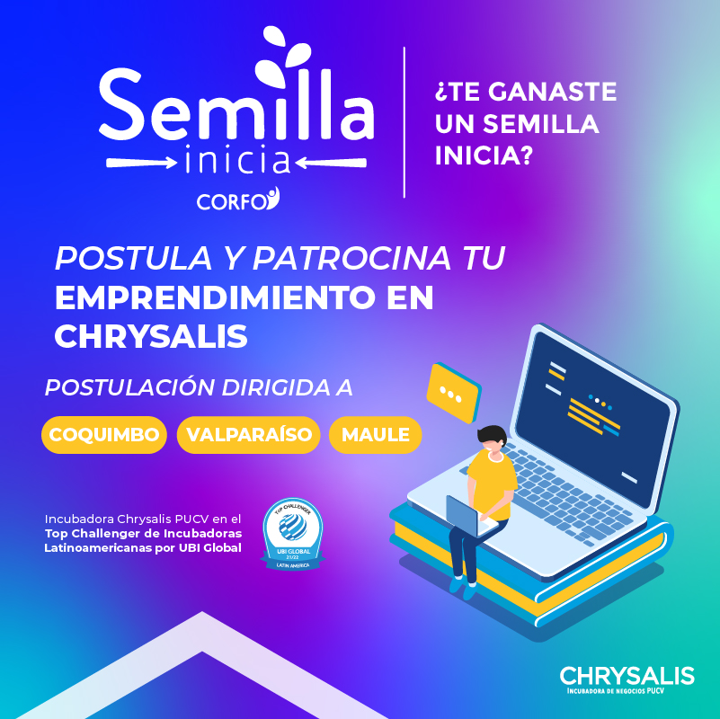 ¿Te adjudicaste un #SemillaInicia por parte de Corfo y estás en búsqueda de patrocinio? 🕵🚀

¡Puedes considerarnos como tu opción de #patrocinio! 💪

👉Postula directamente escribiendo al correo camila@chrysalis.cl o contactándonos a nuestro WhatsApp:  api.whatsapp.com/send?phone=569…