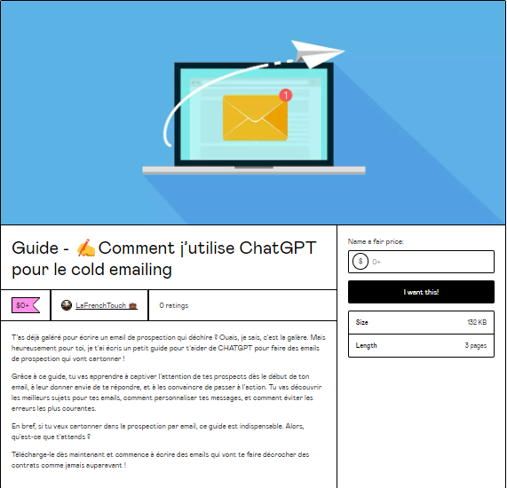 Avec ChatGPT 4.0, la prospection devient une formalité...

J'ai crée un guide sur comment l'utiliser pour le Cold Emailing

Il inclut des messages que vous pouvez copier et coller

Je  le partage GRATUITEMENT pendant 72H

 RT &amp; Commente "GPT" et je  l'envoie

Vous devez me suivre