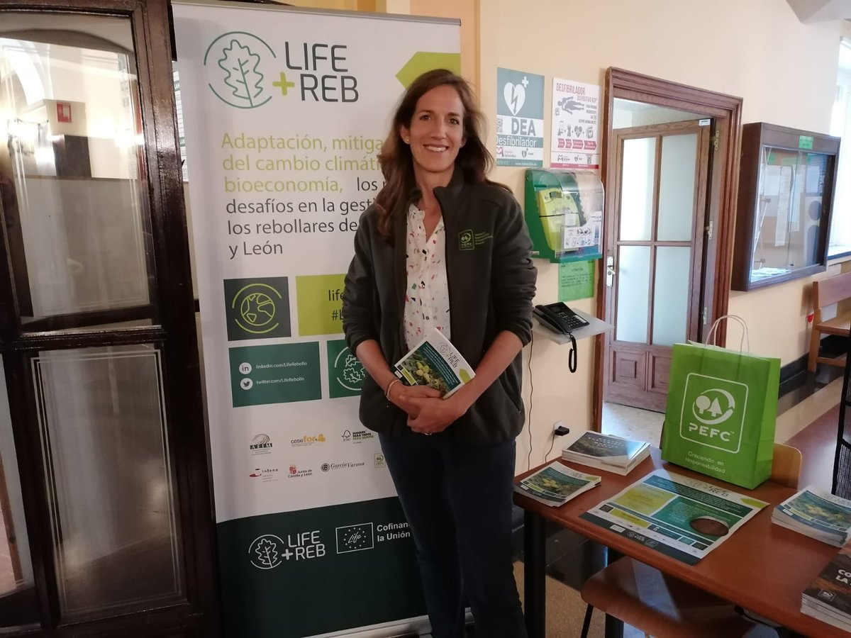 PEFCSpain's tweet photo. 2️⃣ #LifeRebollo : enseñamos la importancia de la #gestiónforestal de #Quercuspyrenaica para la obtención de productos madereros como herramienta de mitigación del cambio climático en #CastillayLeón https://t.co/KA6UWty7Ks