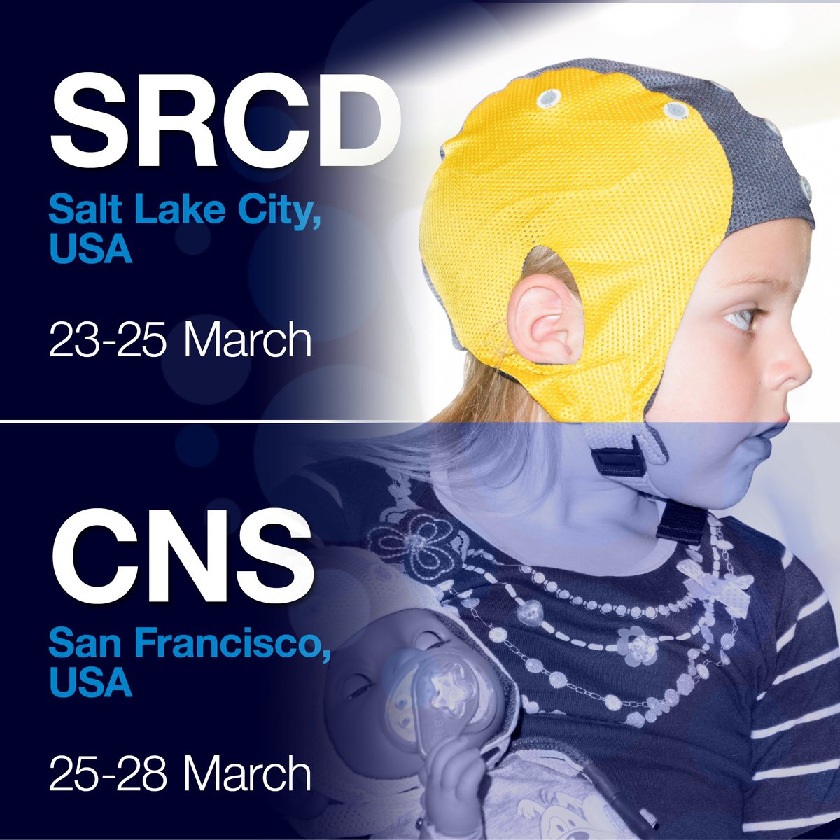 ANT_America's tweet image. Thrilled to be at TWO #neuroscience conferences in the next week! Check out our eego systems w/pediatric saline nets at #SRDC in SLC, AND visit us at #CNS San Fran for high density #EEG and precision TMS neuronavigation systems. 
(actual baby not included... bring your own)