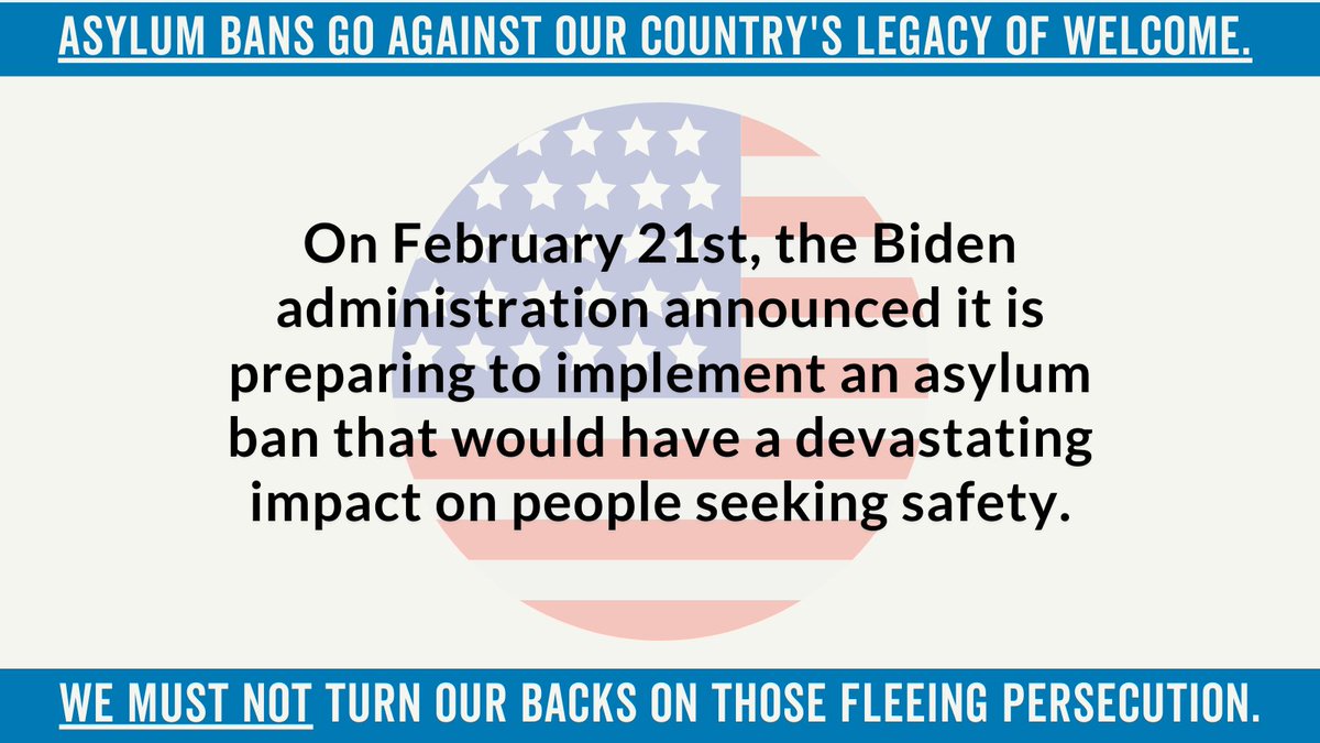 The Biden asylum ban would deny children and families fleeing persecution the right to seek protection at the border. <a href="/POTUS/">President Donald J. Trump</a> promised the American people that he would deliver solutions to keep families together, not condemn them to violence. #NoAsylumBan