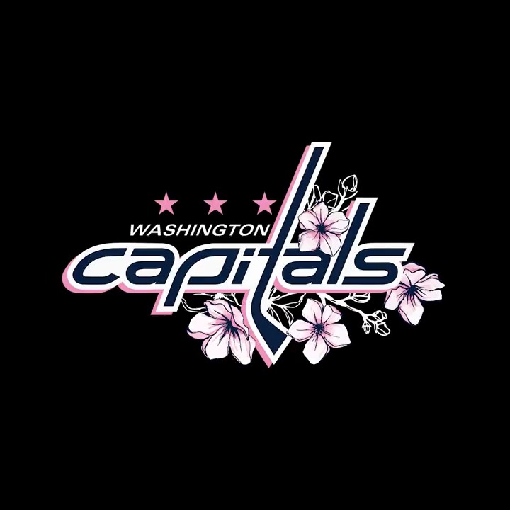 Official washington Capitals Cherry Blossom Warmup Jersey logo