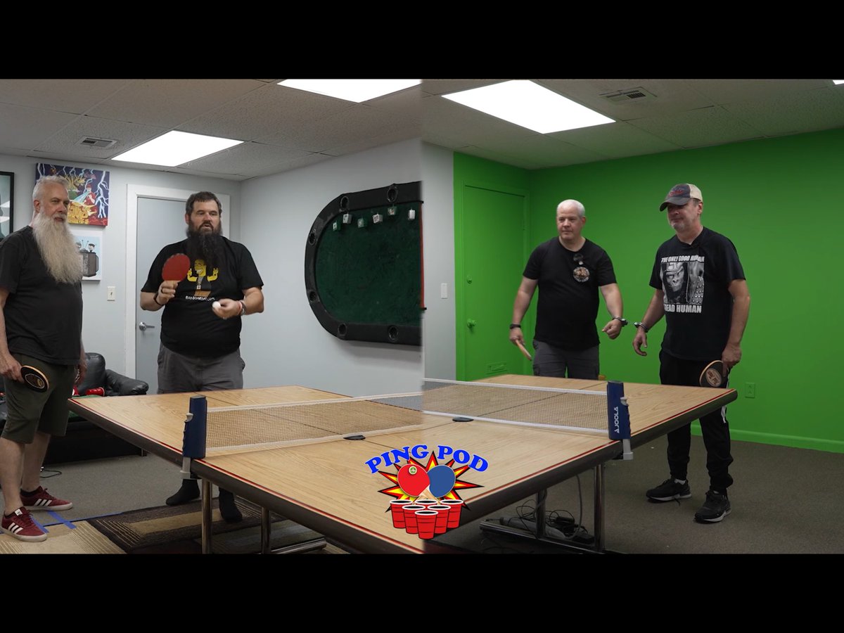 DayOldPizza's tweet photo. Ping pod was great fun , everyone on top form, we need a full indoor league tournament this year as a change from picnic olympics, darts, air hockey, fooseball all done in classic TESD style. #tesd #tesdtown #pingpod #indoorleague #tellemstevedave 🏓🐜🐜🐜👍 https://t.co/pUdPlPeNO7